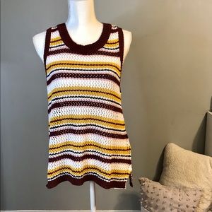 Sanctuary “The Artist” Stripped Vest - Size Large